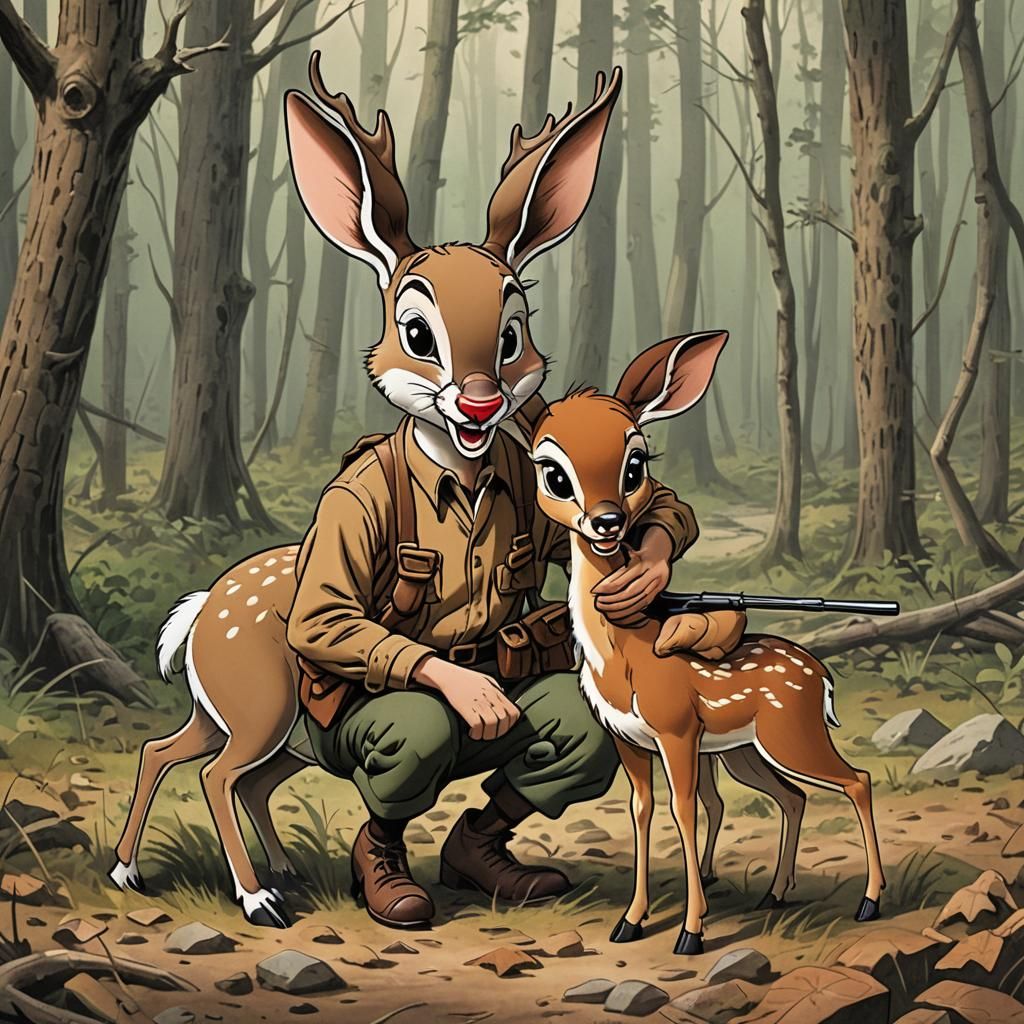 Elmer Fudd Shoots Bambi's Mother