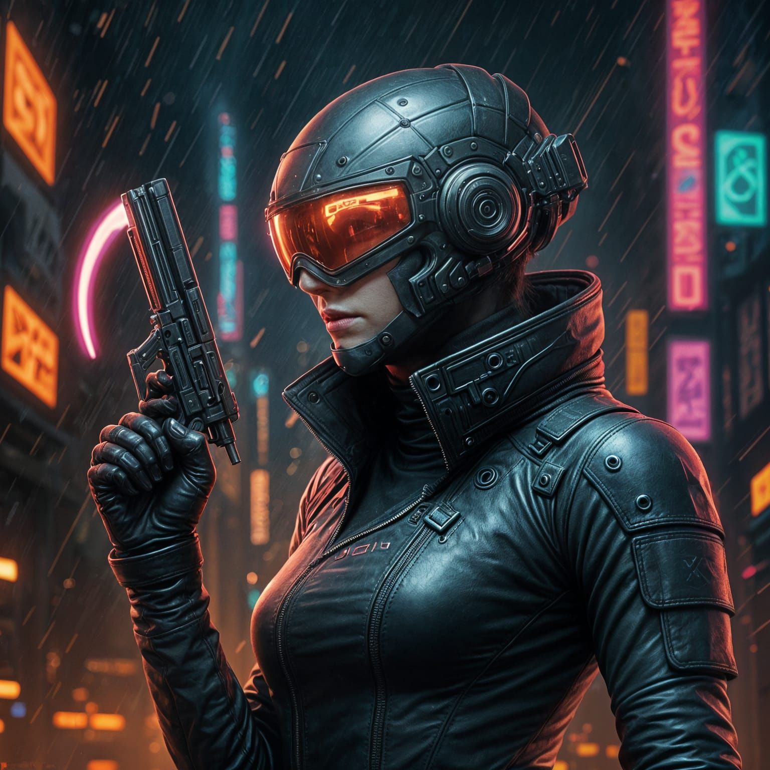 Cyberpunk assassin