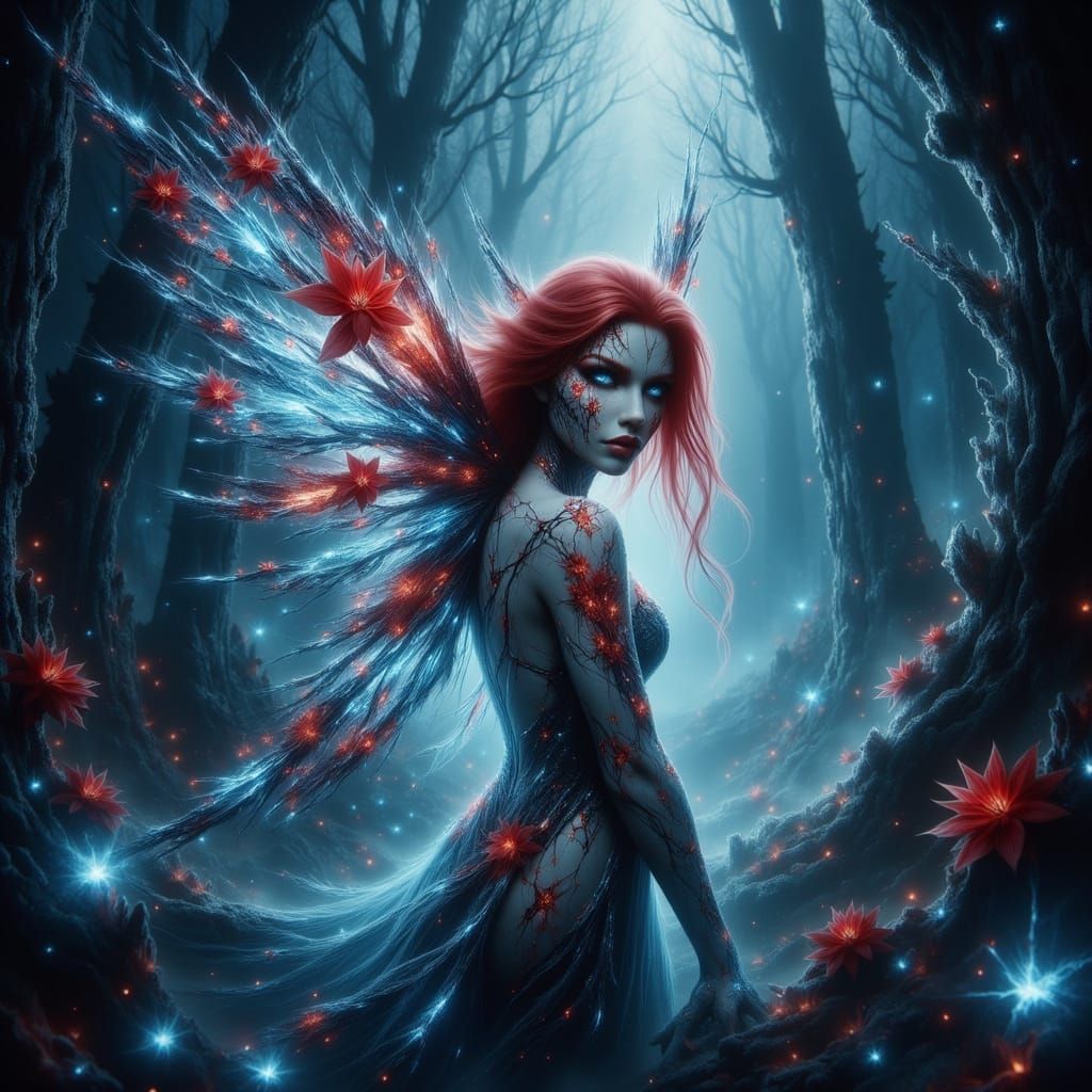 <lora:-Omnious-:1.0> 
Sugar plum poinsettia 
Winter fairy re...