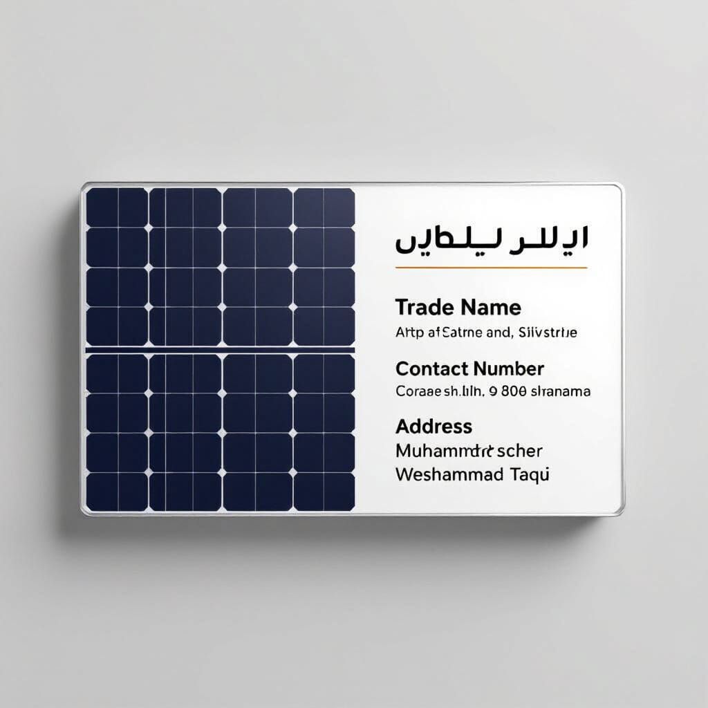 Clean Solar Panel Footer for One Power Social Media