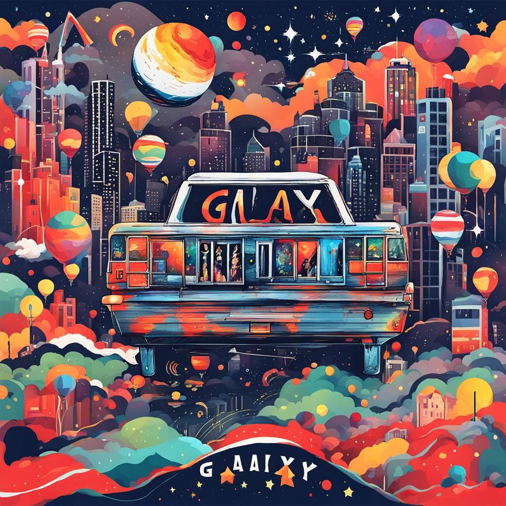 AI Generated Galaxy Illustration