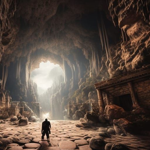 Epic Cave: Cinematic 3D Game Environment