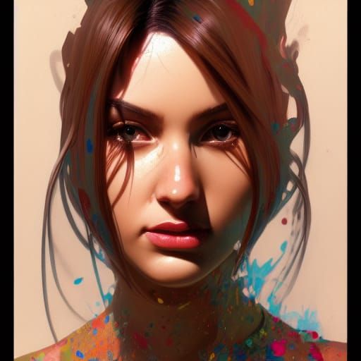 Dynamic Pop Art Portrait in 8K Resolution