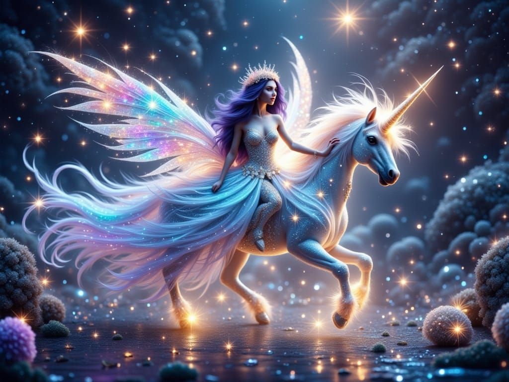 Ethereal Dreamscapes in Iridescent Splendor