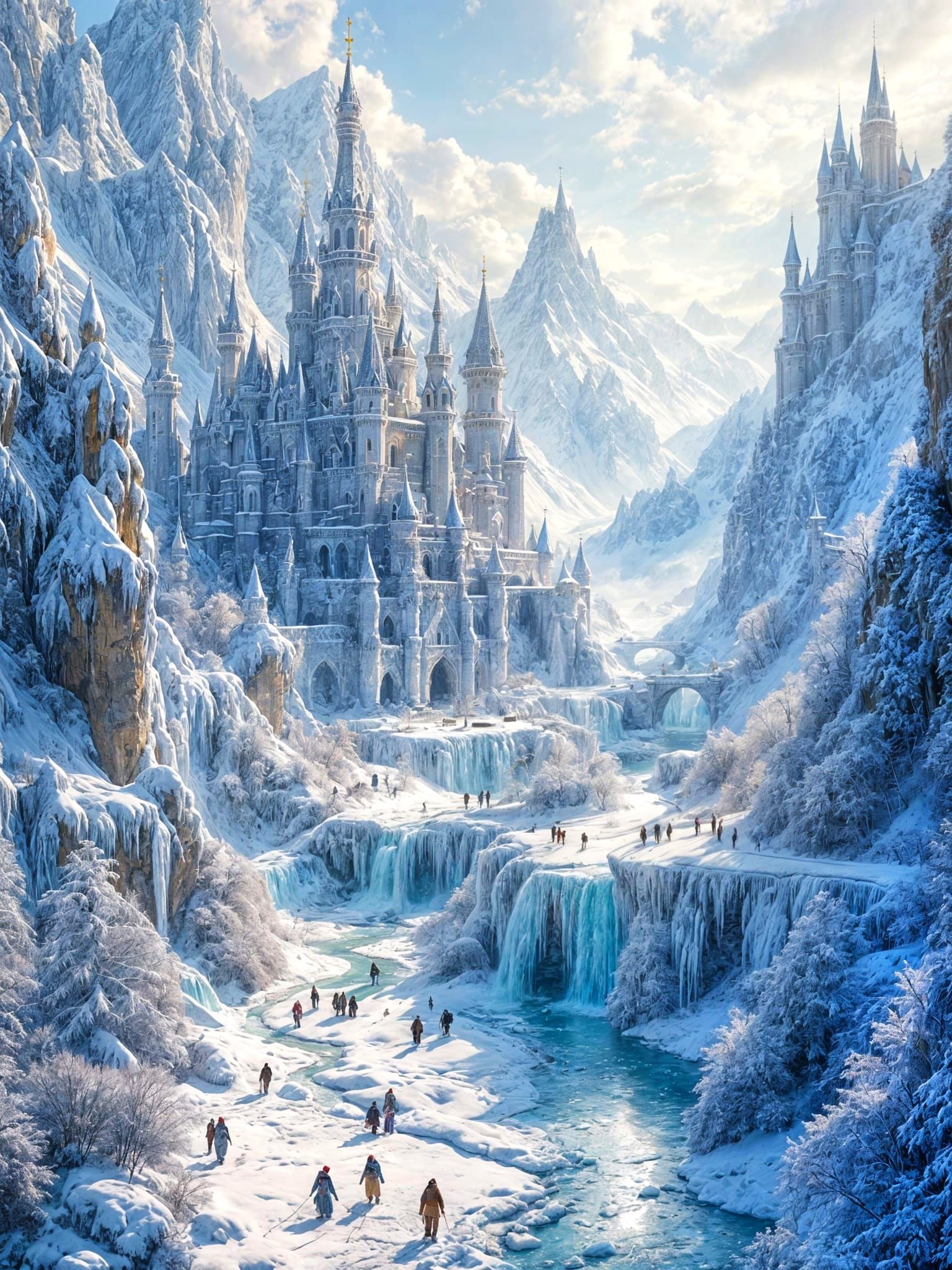 Leaving the Snow Castle at Last