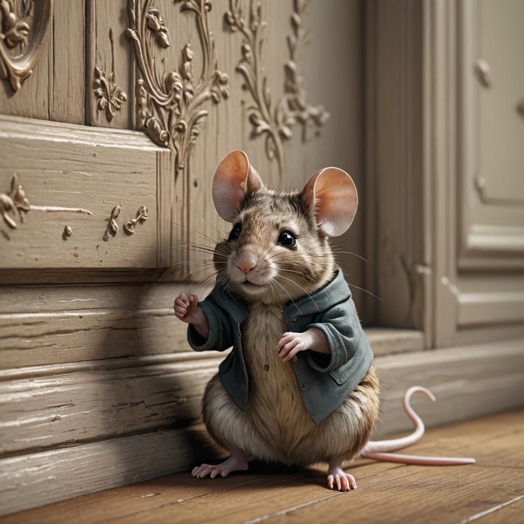 Victorian Mouse Adventure: A Hyperrealistic Masterpiece