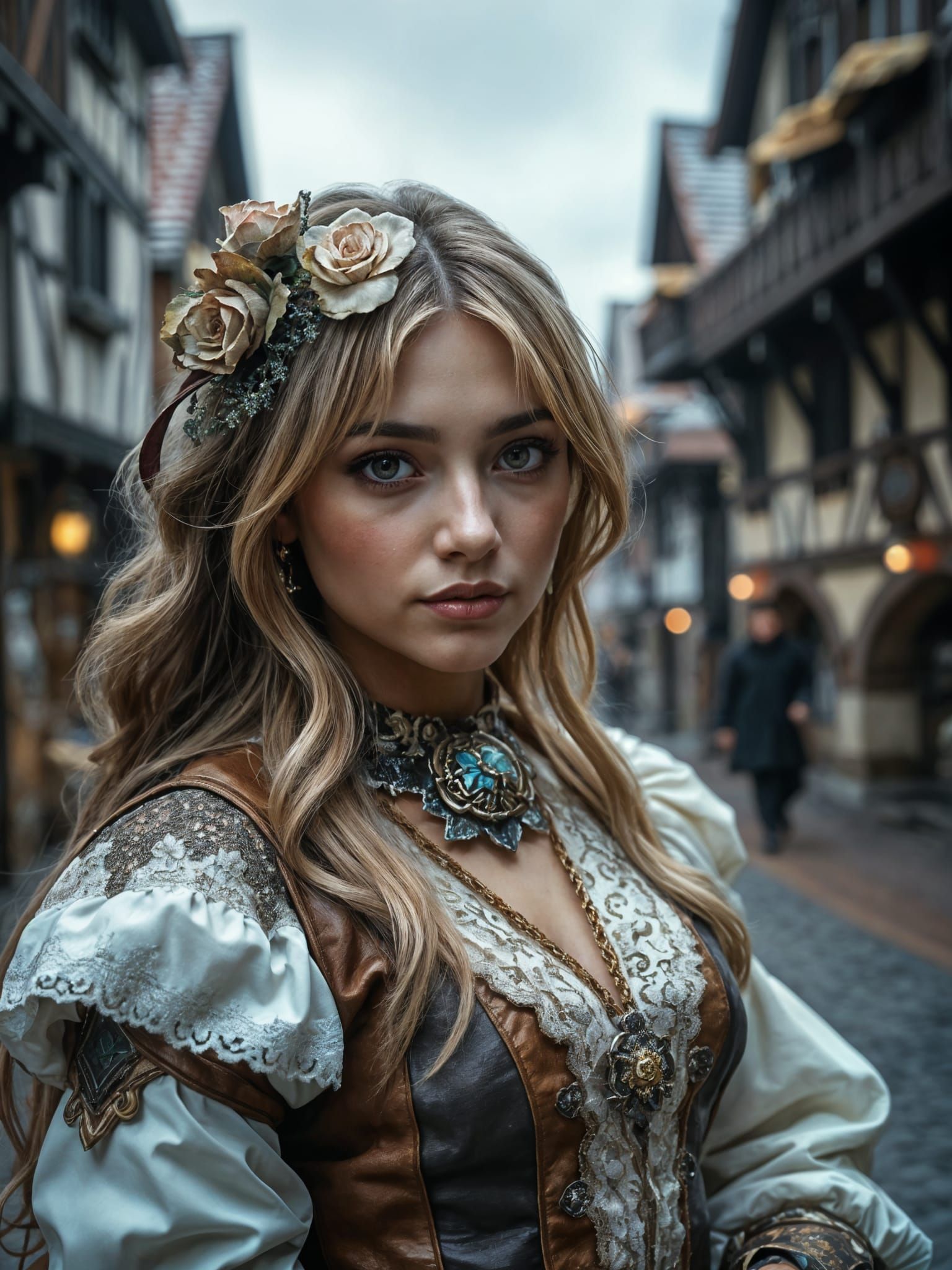 Genshin Impact Cosplay: Photorealistic Femme Fatale Portrait