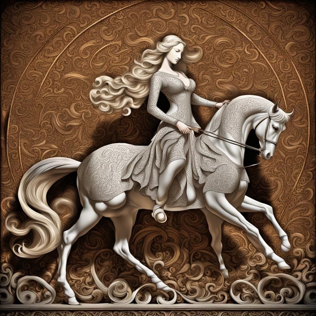 Lady Godiva Upon Noble Steed!!