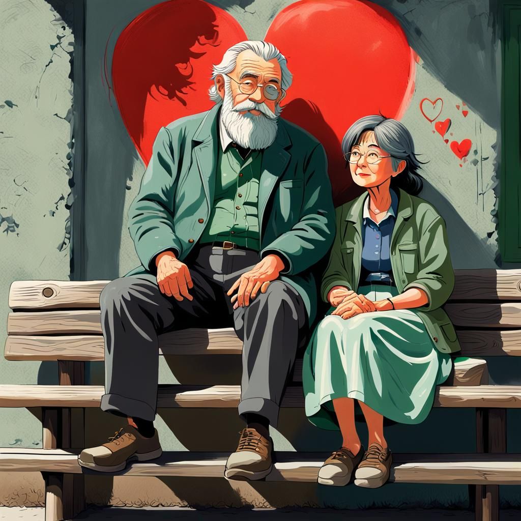 Romantic Anime: Elderly Geologist and Beautiful Woman