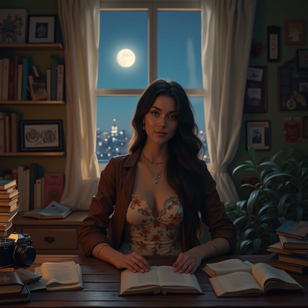 Romantic Study in Dreamy Nightscapes
