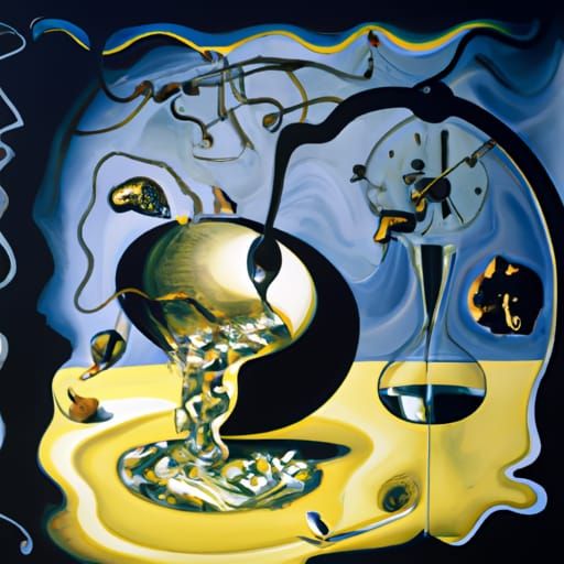 The Physicist's Nightmare: Surreal Melting Canvas