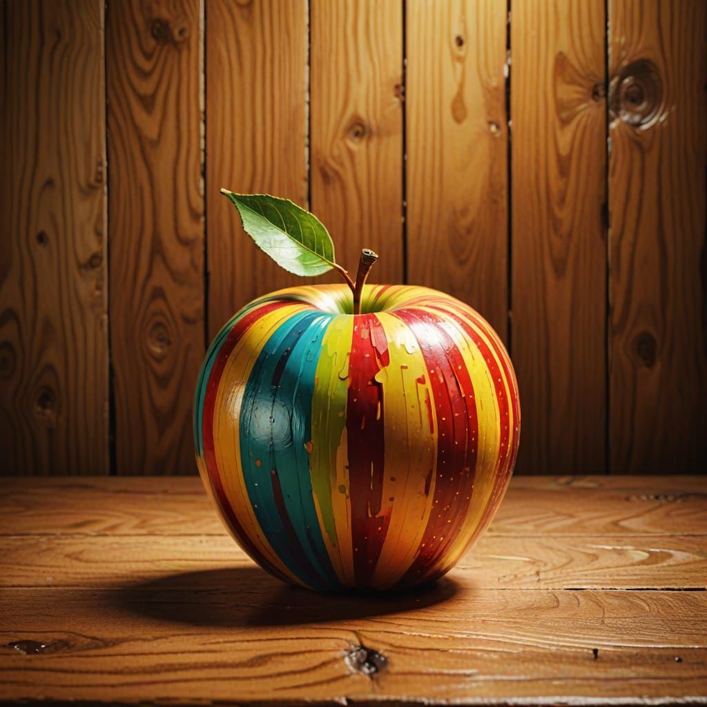 Vibrant Still Life in Illustrator's Style