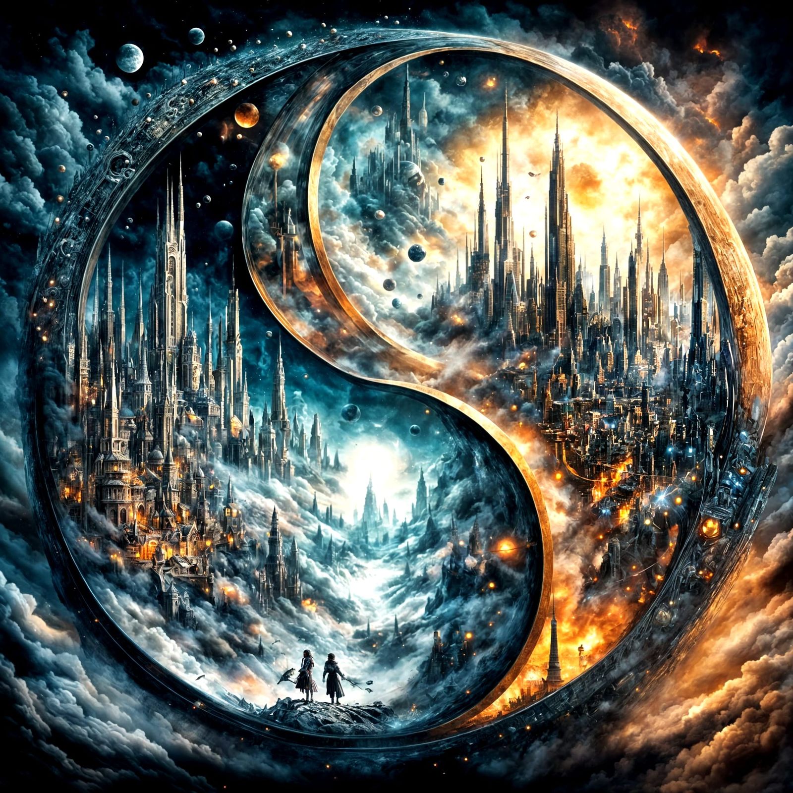 Innovative Futuristic Yin-yang Convergence