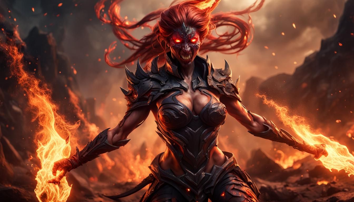 Furious Venom: Sword-Fighting Fire Princess in a Realm of Ch...