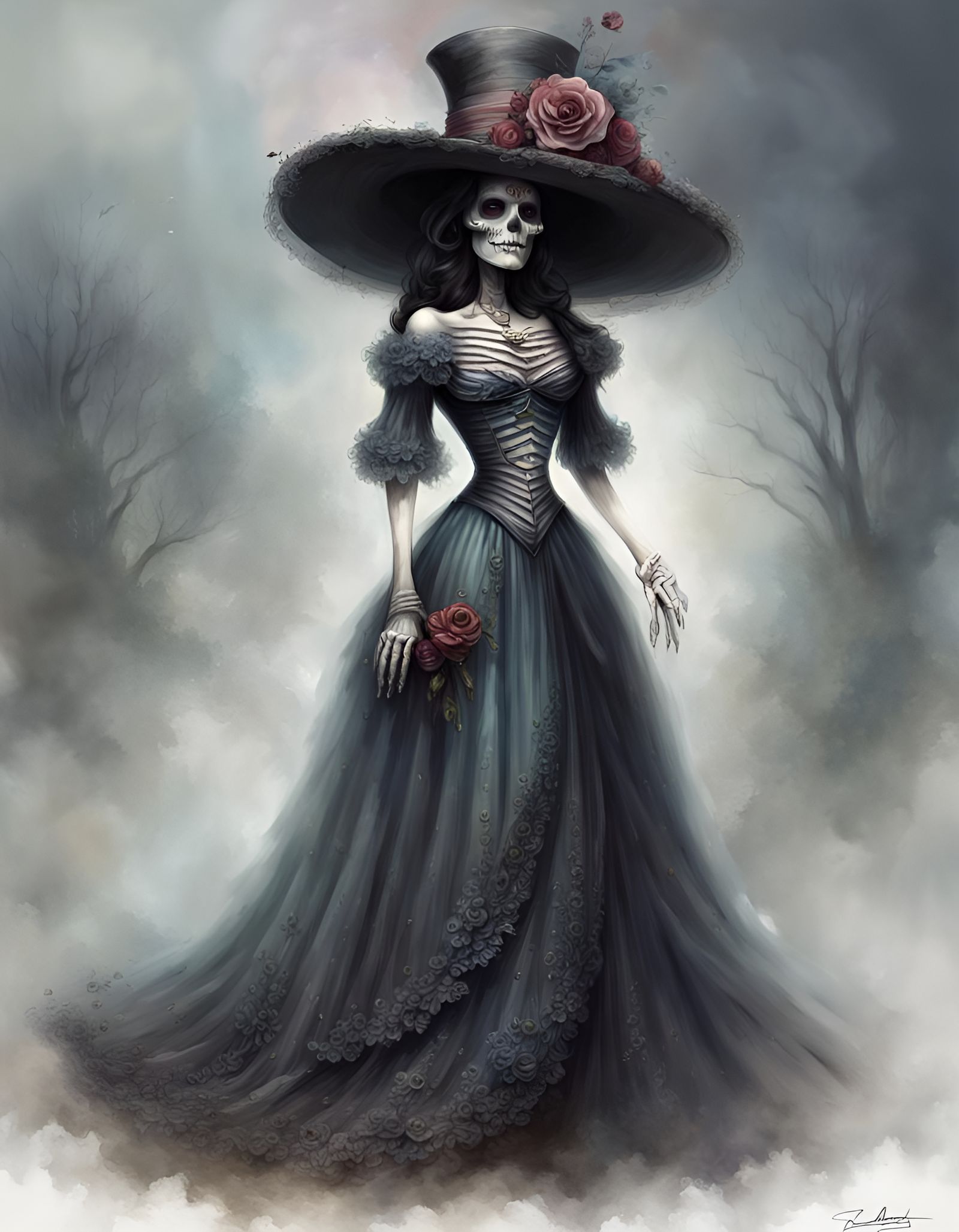 Lady Calavera in Ethereal Fantasy Style