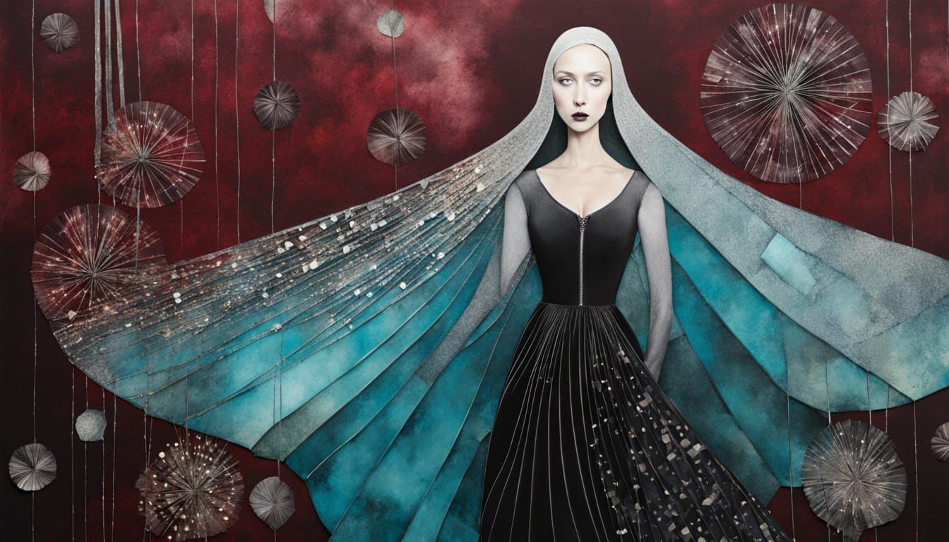 Lenore Breaks Free: Surrealist Marionette in Velvet