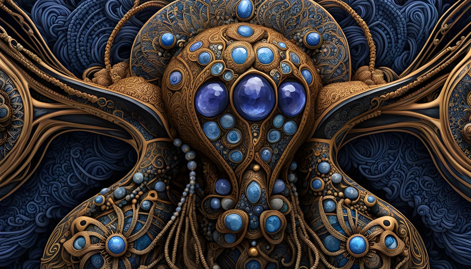 Anthropomorphic Tasmanian Devil with Celtic Intricate Design...