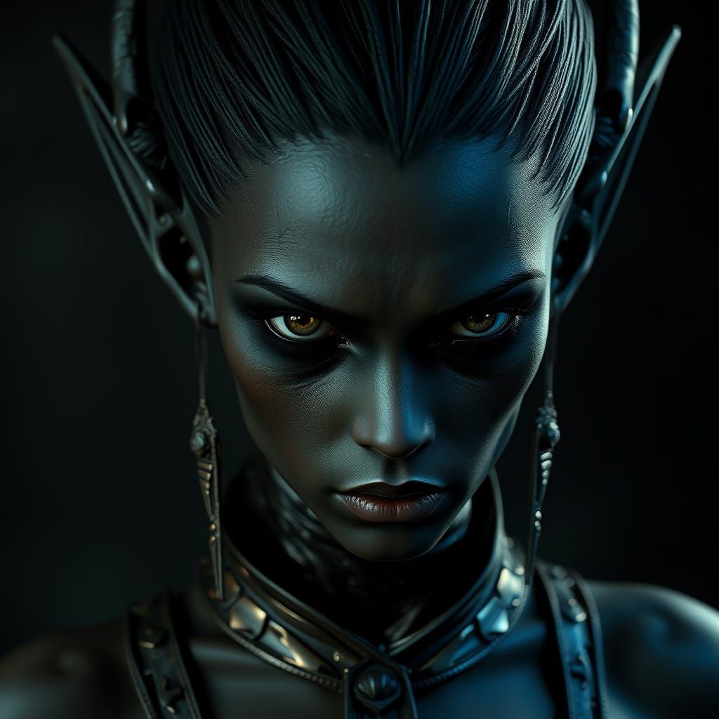 Ethereal Dark Elf Goddess