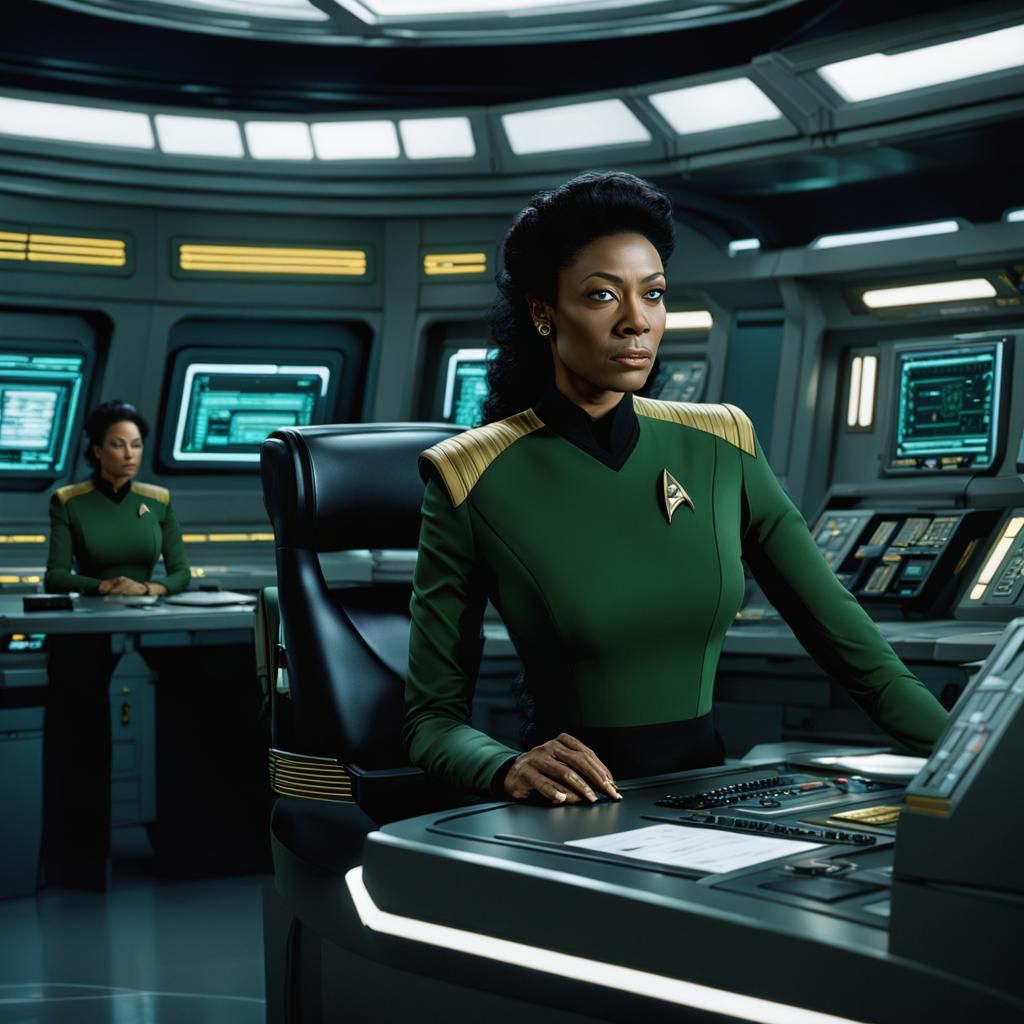 Star Trek Voyager Era Officer on Starship
