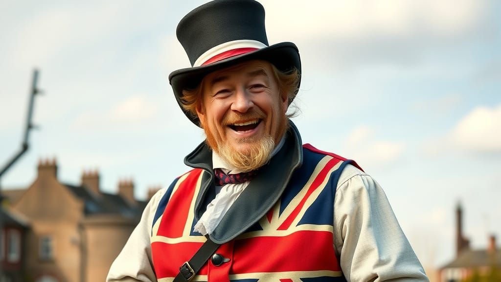 John is a creation made in 1772, he is shown as a Stout , Jolly and happy middle aged gentleman farmer wearing a UK Fla...