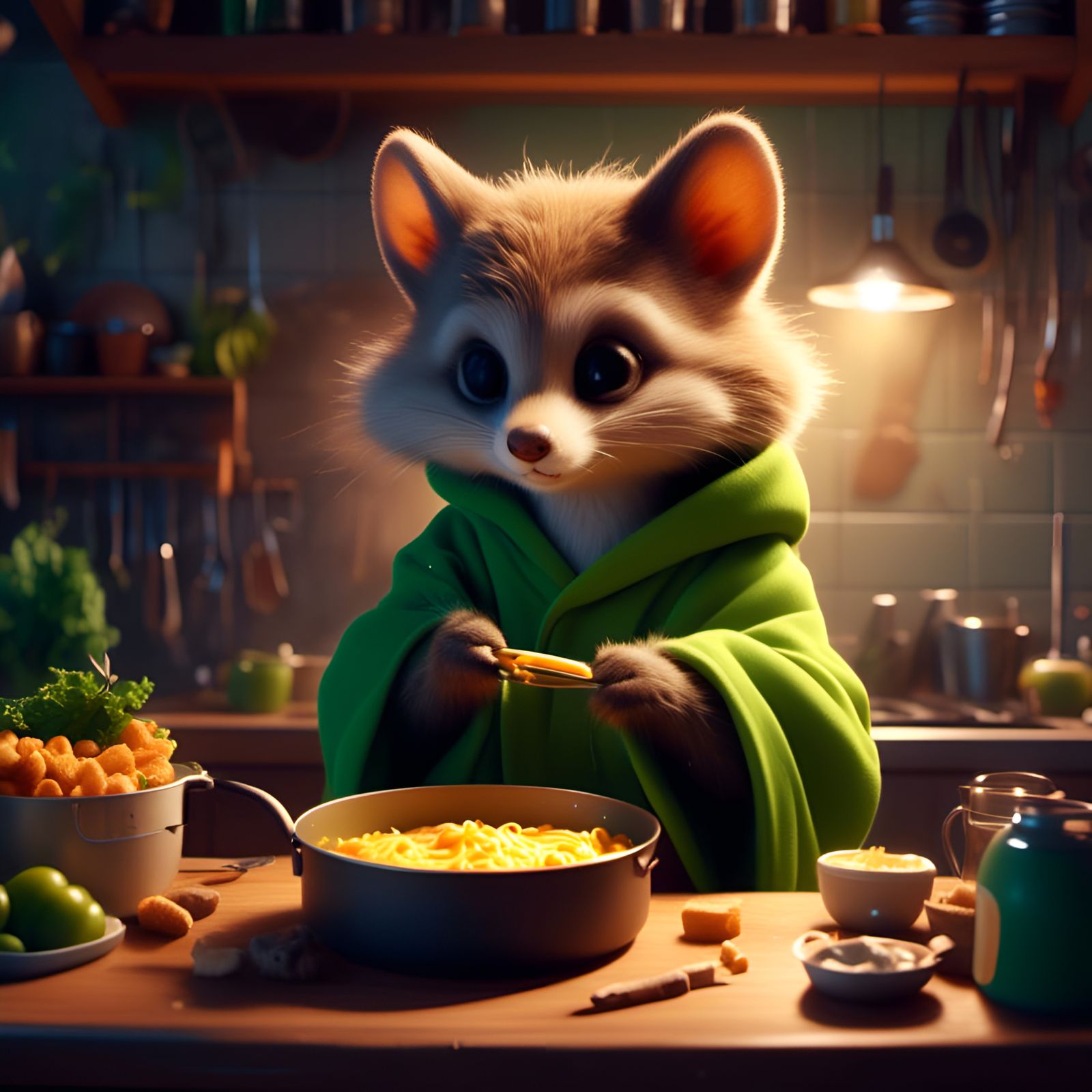 Weasel Chef Cooks Mac and Cheese at 3AM