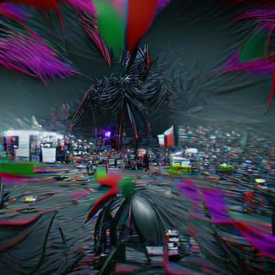 Kafkaesque Festival Scene in 8k Resolution