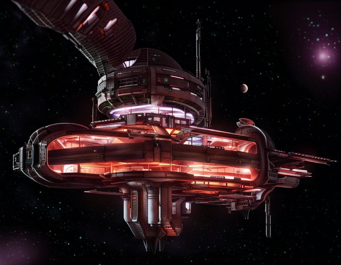 Cyberpunk Space Station for Alien Life Research