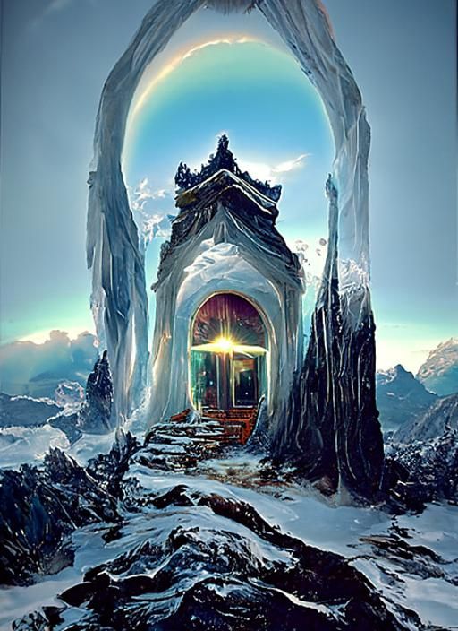 Mystical Mountain Doorway to Another Dimension