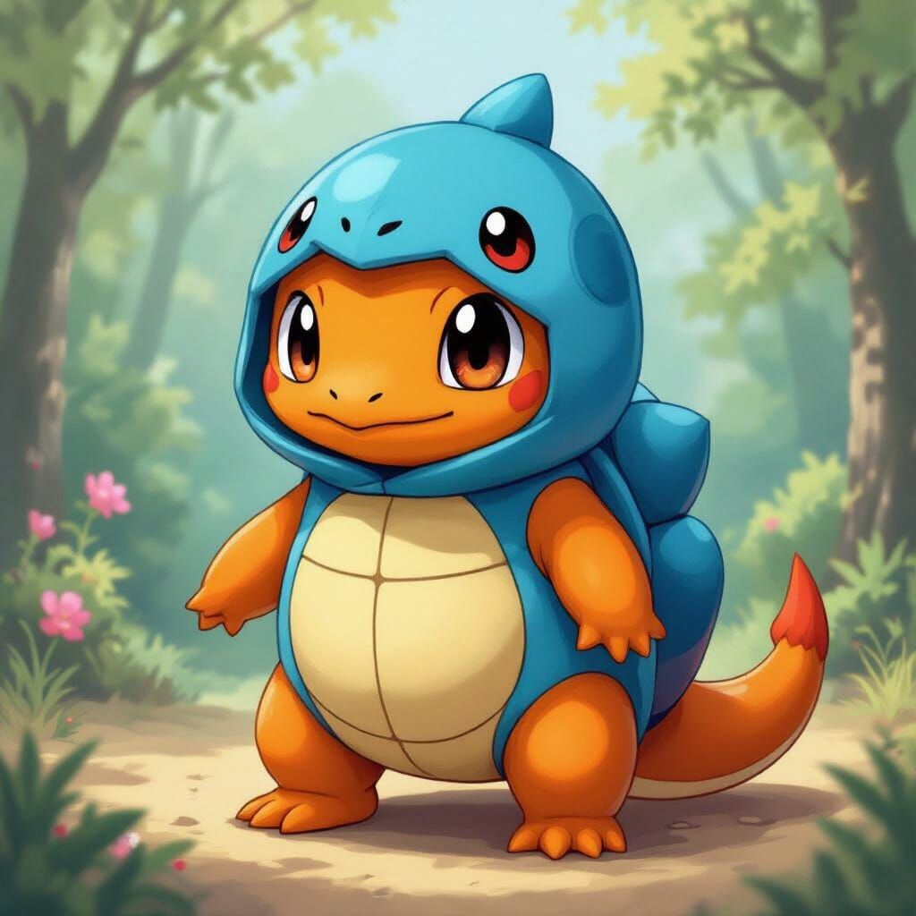 Charmander in Squirtle Costume: Pop Surrealism