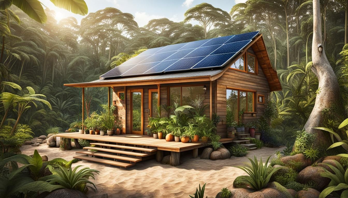 Off-Grid Rainforest Cabin with Solar and Garden