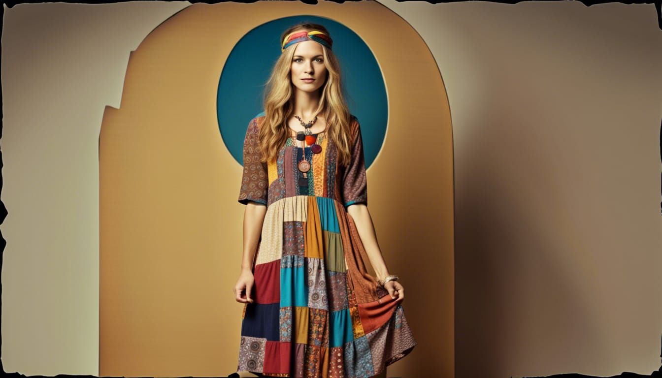 Patchwork Hippie Dress: A Classic Design