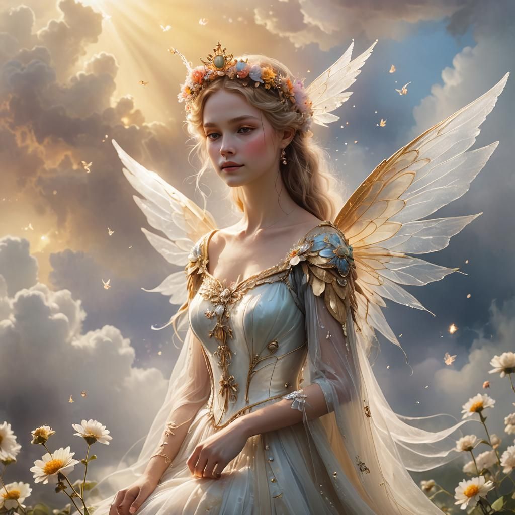 Queen Fairy in Soft Focus Fantasy Art