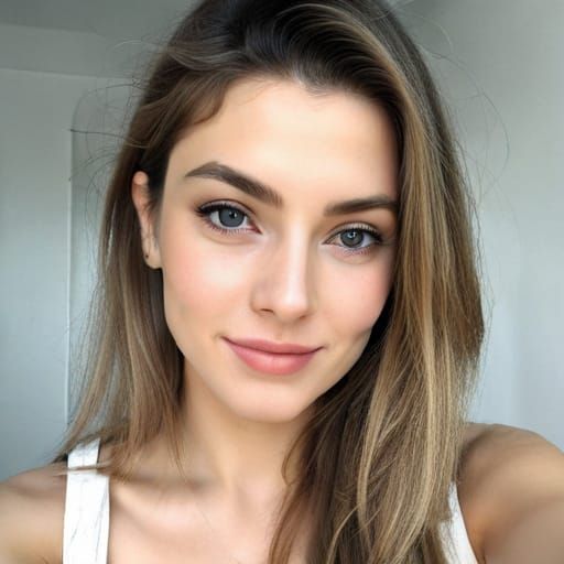 Portrait of a Beautiful Young Woman