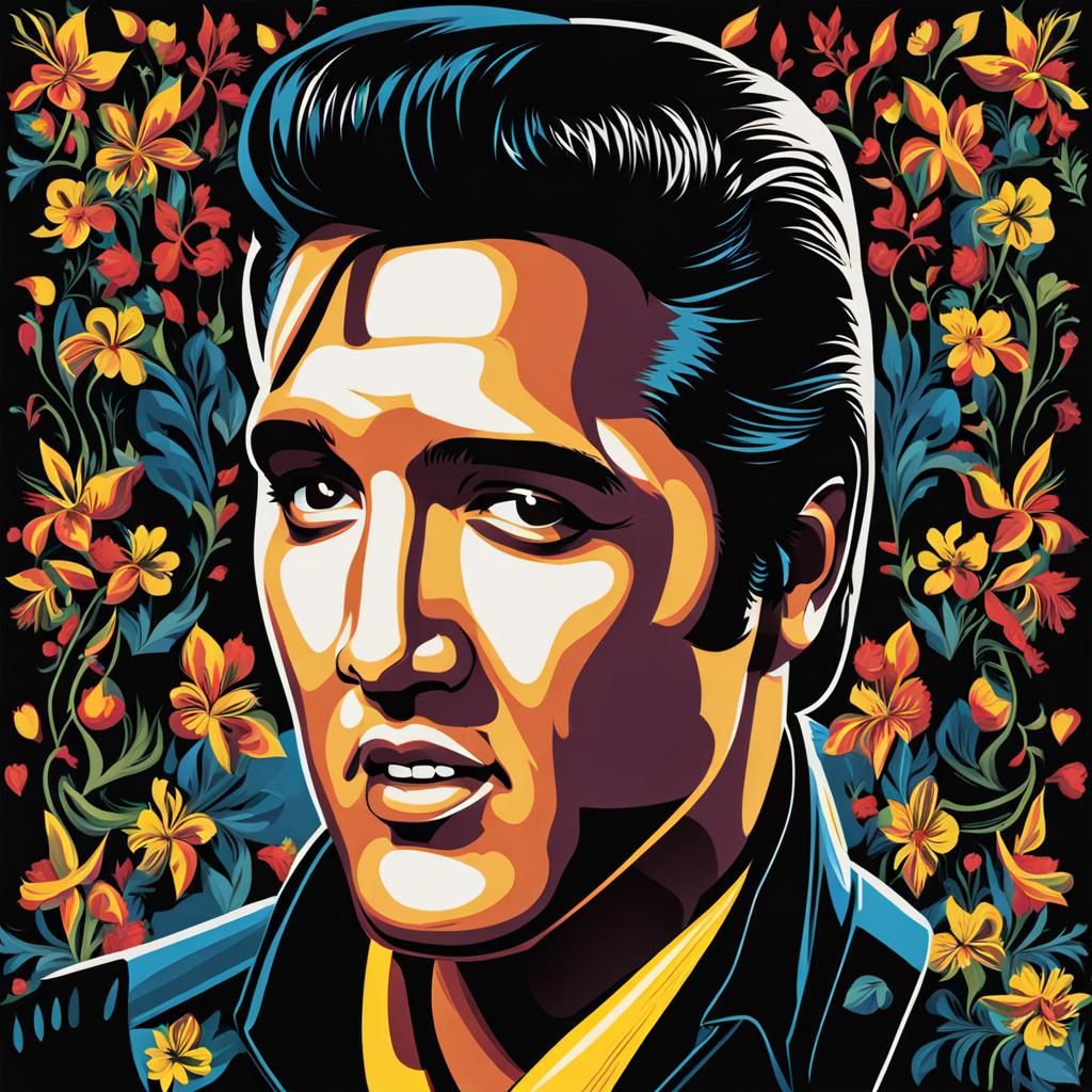 AI-Generated Image of Elvis Presley