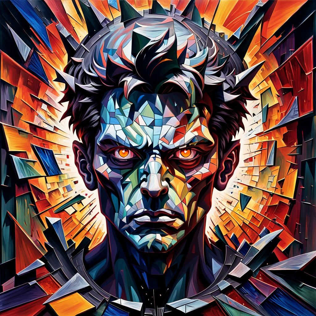 Mortal Kombat Nephilim III Neo-Expressionist Portrait with S...