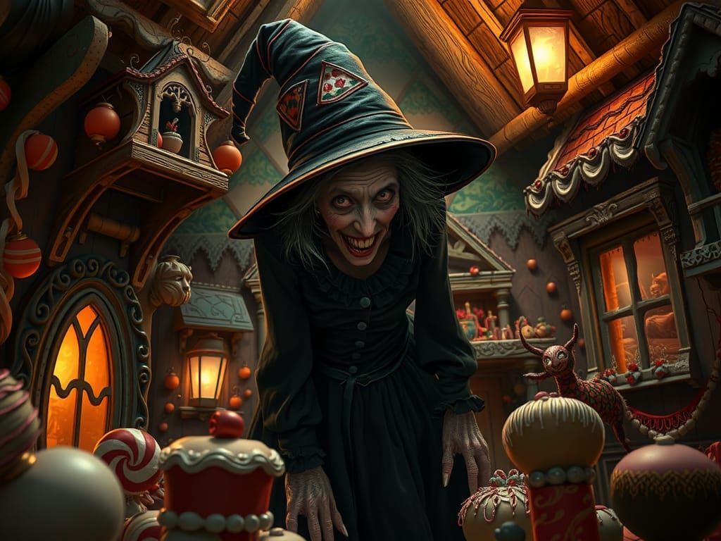 ◇THE MINACING GRANNY◇ 
She believes she is the witch in Hans...