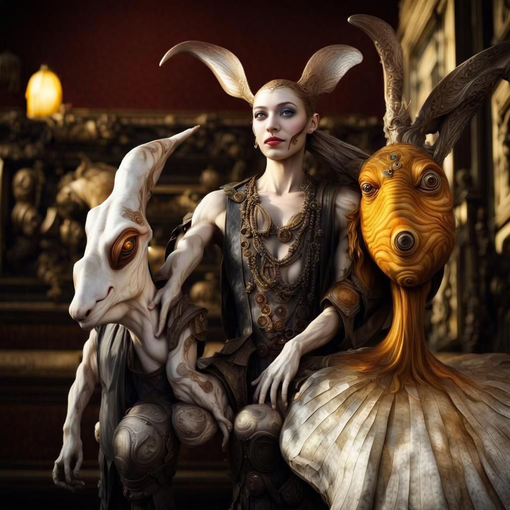 Photorealistic Aliens in Exotic Fashion: Hyperreal Photograp...