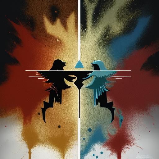 Fractal Figure in Psychedelic Surrealism