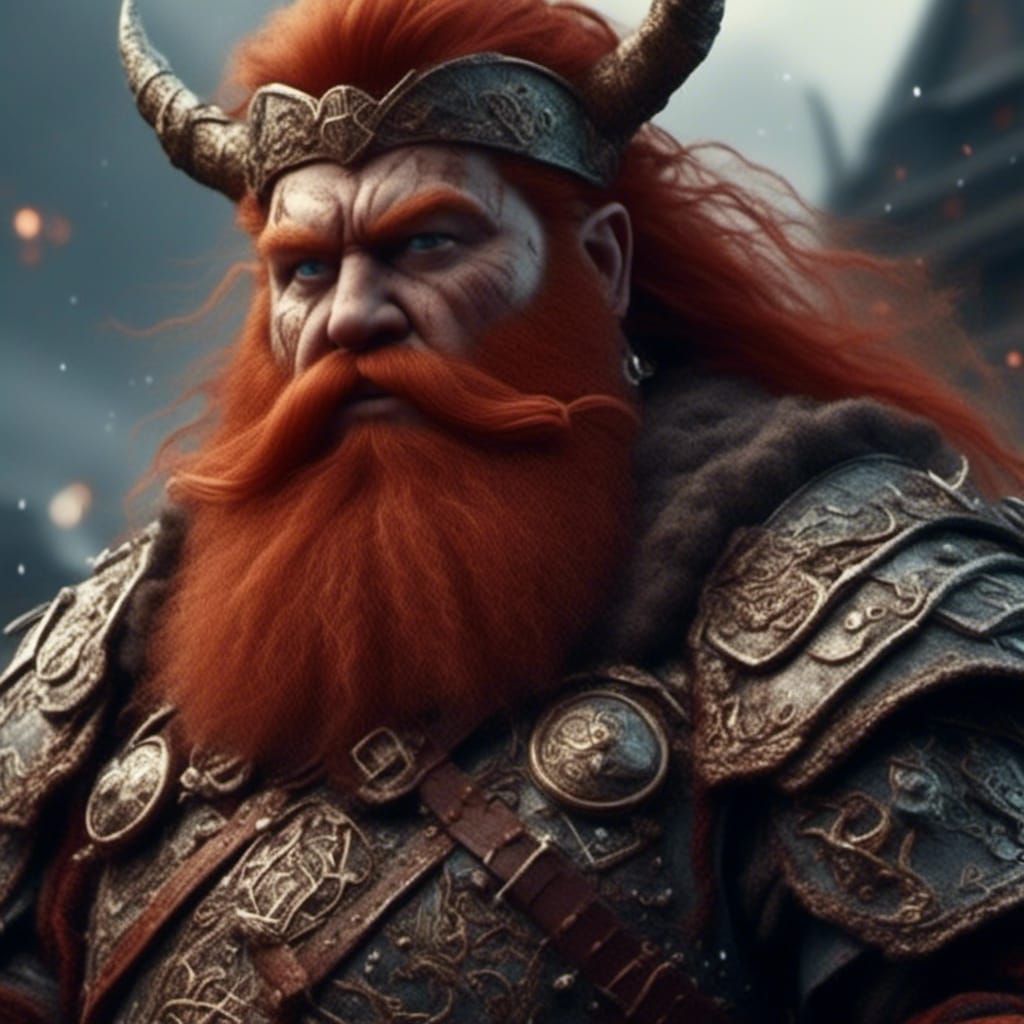 Epic Dwarven King in Digital Matte Painting