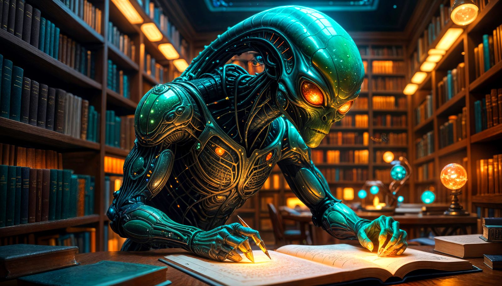 Xenomorph Studying For Starfleet Entrance Exam...