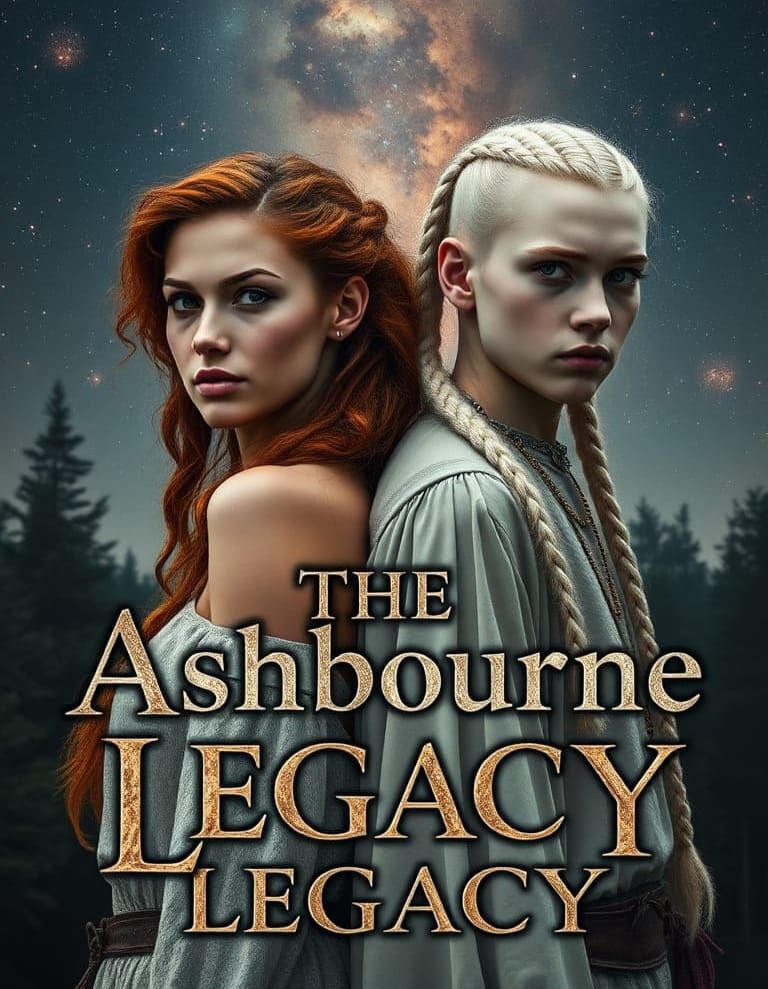 Valkyrie Siblings Under Nebula Sky