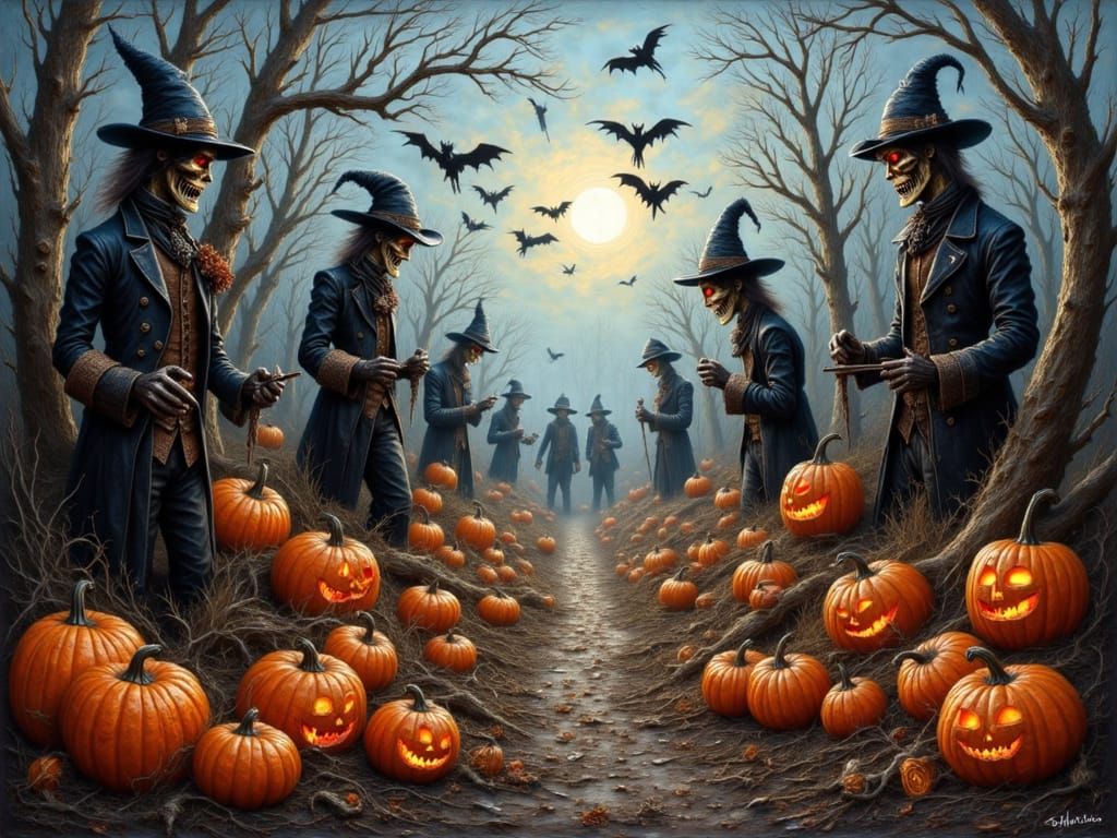 Nightmare Harvest Festival: Ghostly Scarecrows & Spooky Pump...