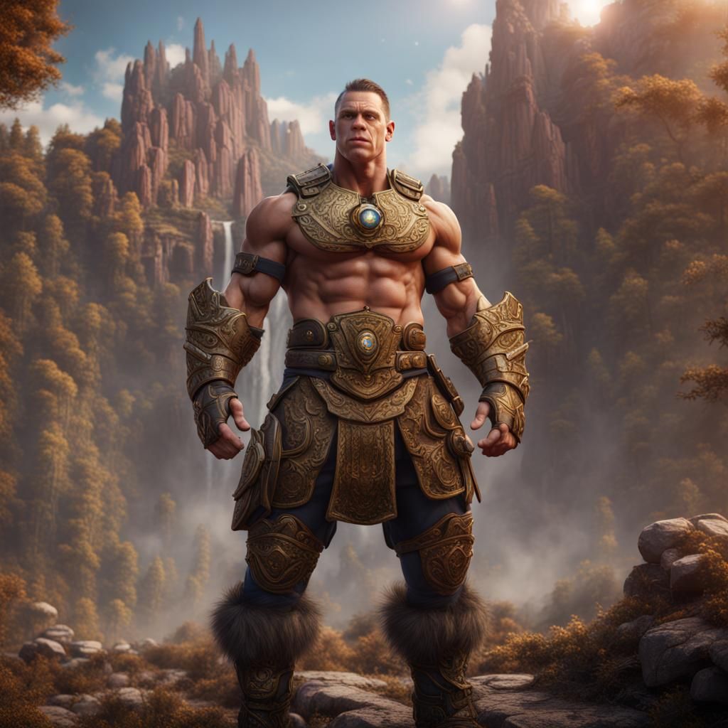 Detailed Matte Painting of John Cena