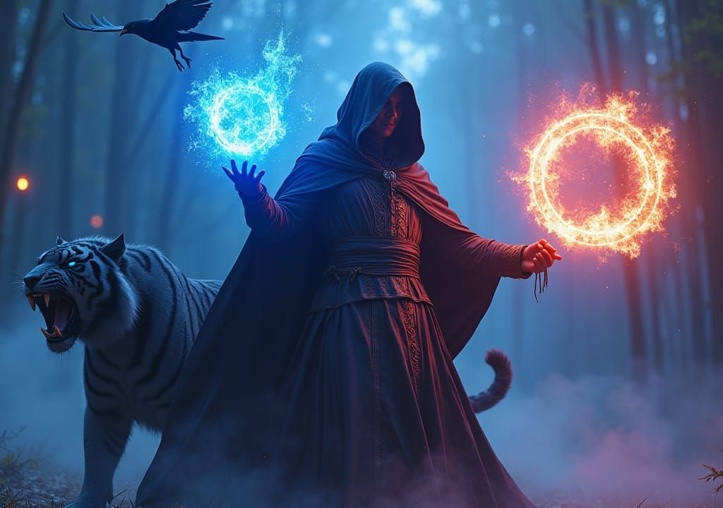 Arcane Mage Commands Chaos Energy