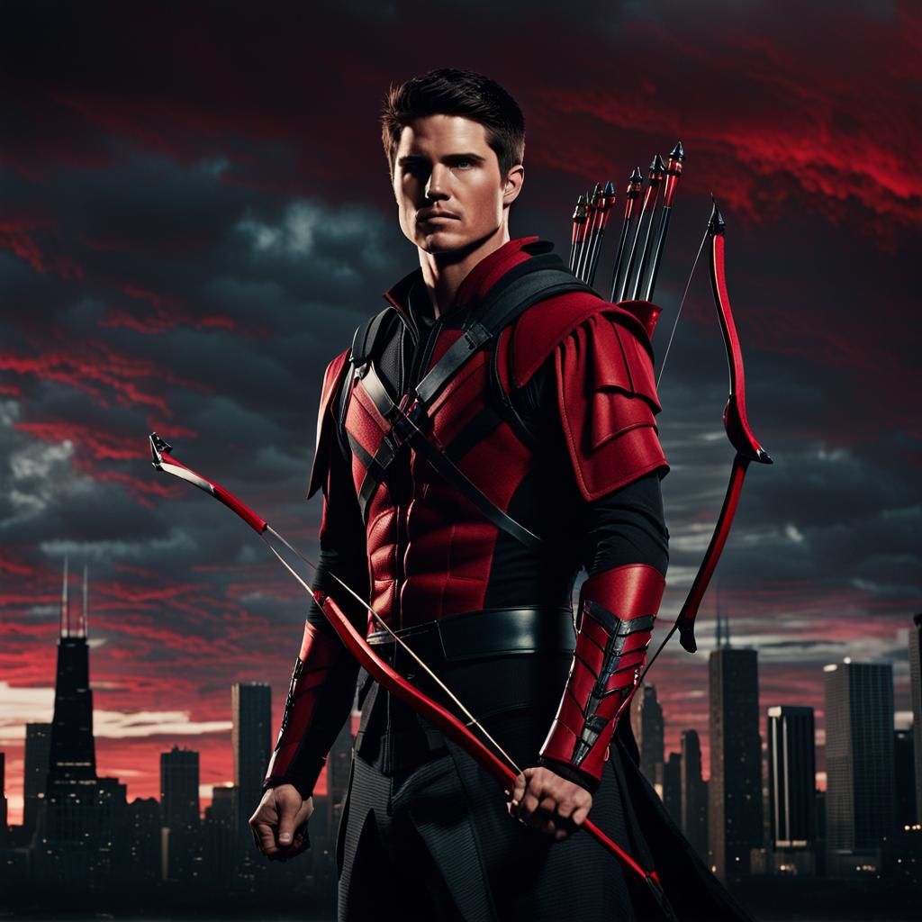 Heroic Figure in Chicago at Dawn