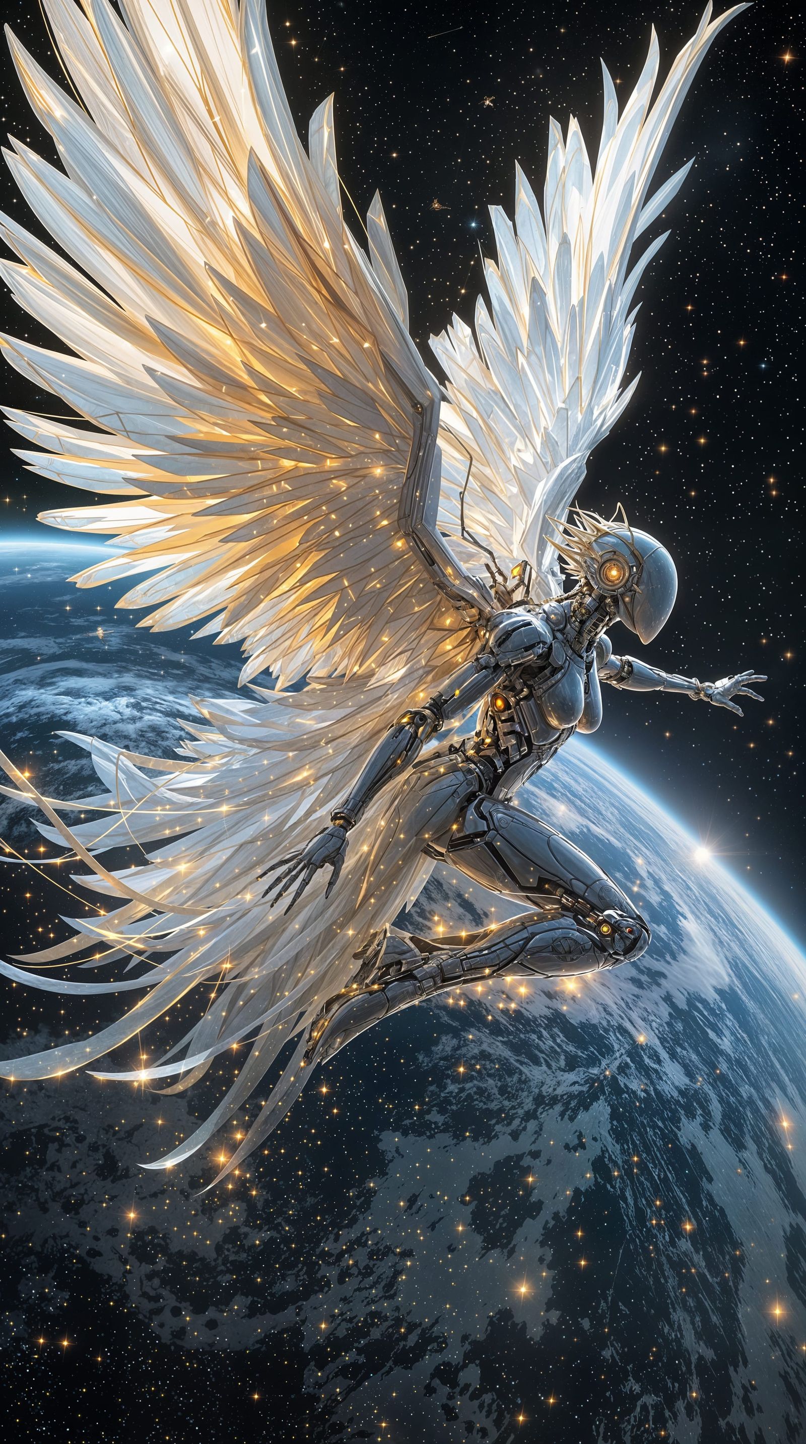 Cyber Angel in Orbit