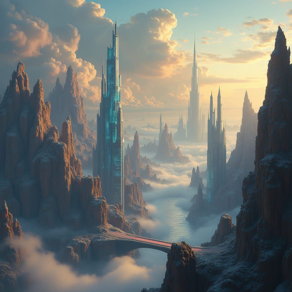 Ethereal Metropolis on the Edge of Eternity