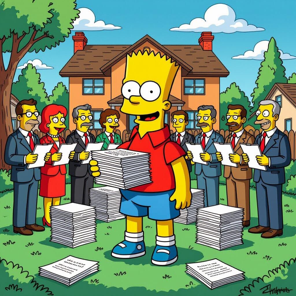 Bart Simpson Faces Lawsuits in Rockwell-Kurosawa-Beksiński S...