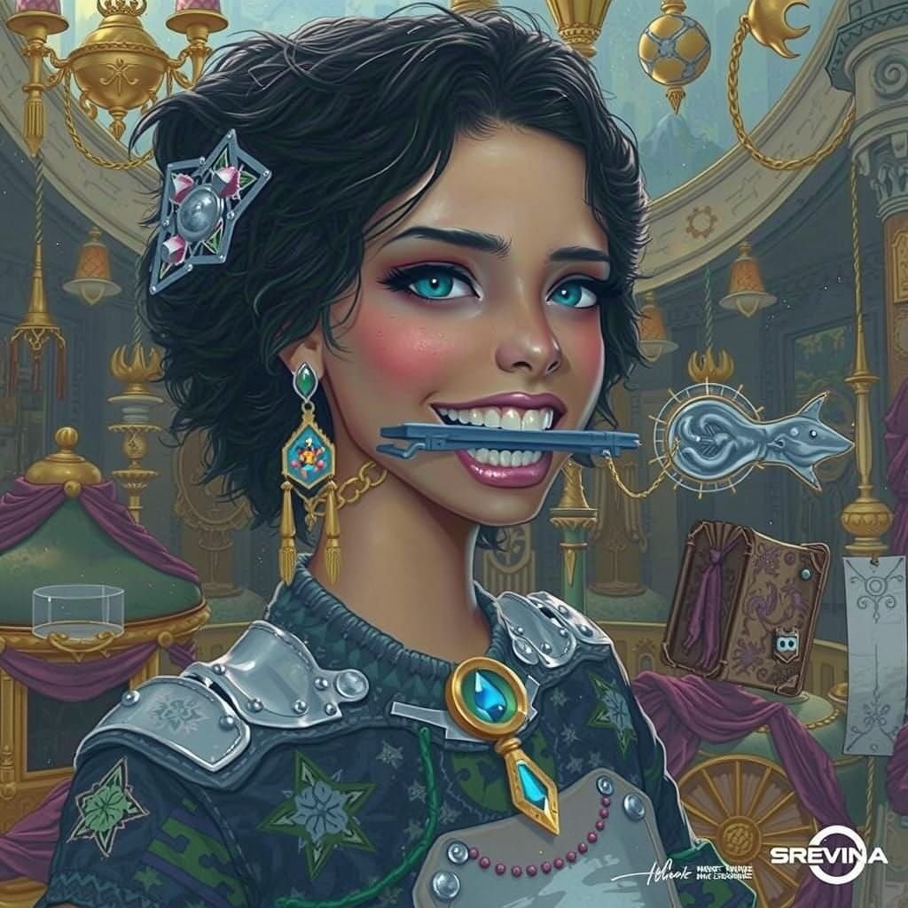 Mystical Vibration Device in a Dreamlike Fantasy Realm