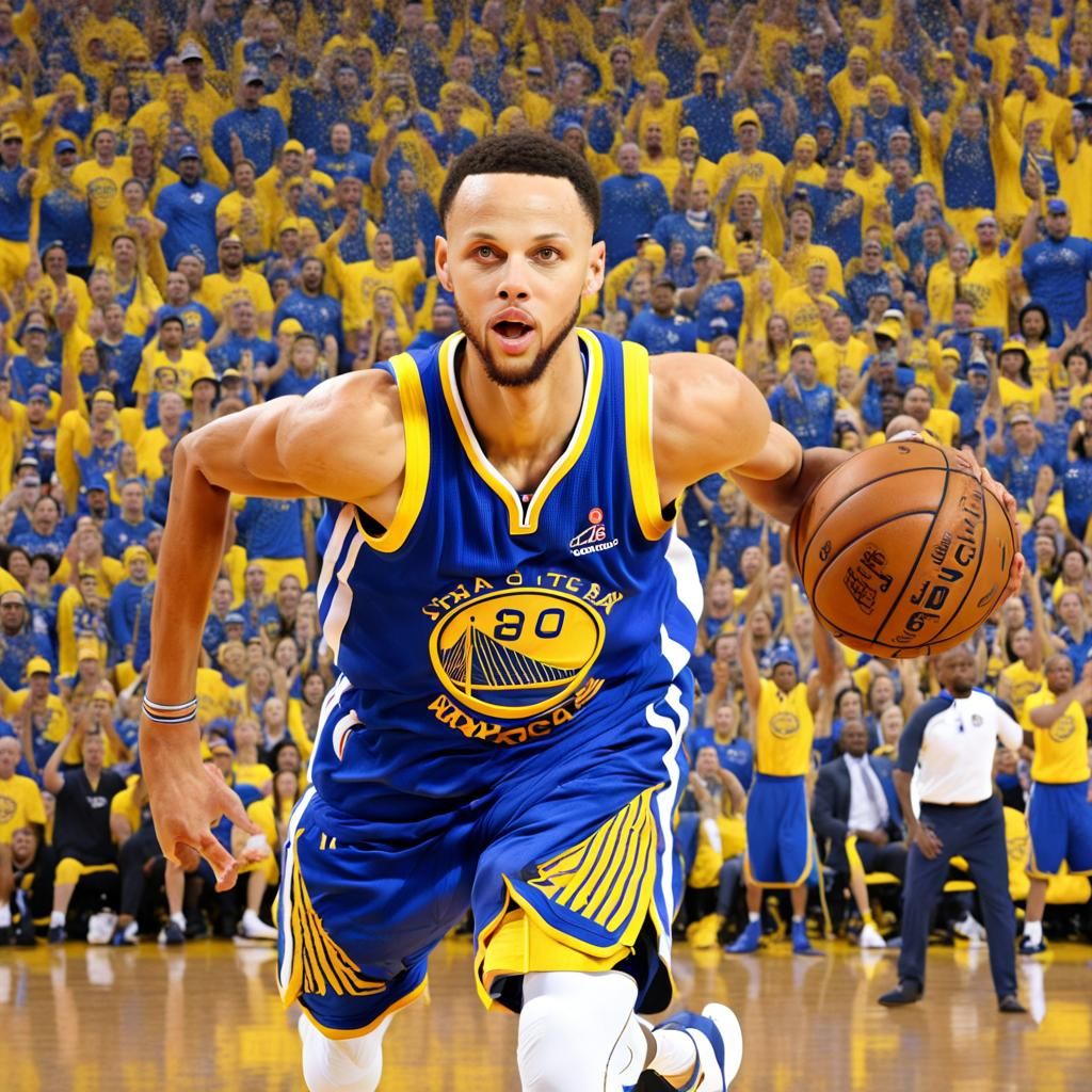 Stephen Curry Portrait: Digital Illustration